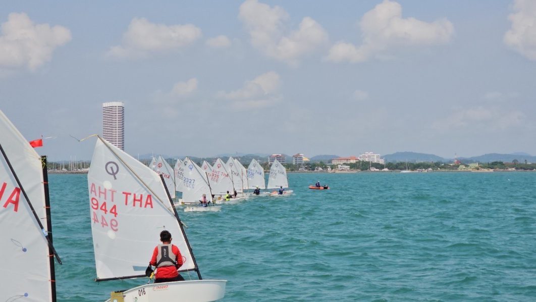 ‘Ocean Marina Jomtien Weekend Racing’ this month combined our regular keel boat racing with a mini optimist regatta