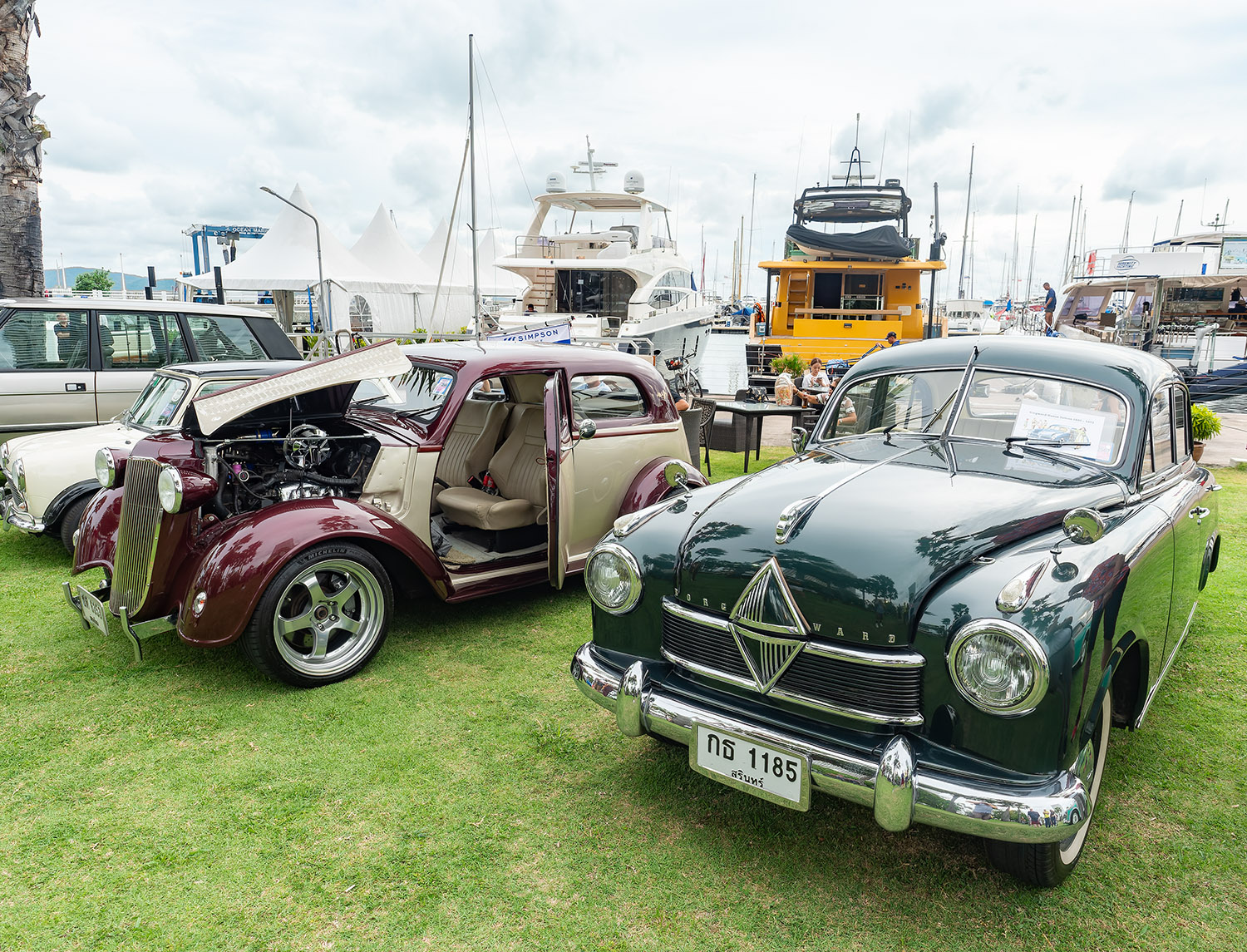 Classic Cars on Display at Ocean Marina